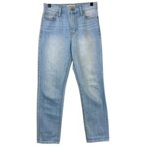 Madewell 25 The Perfect Vintage Jean Cotton Light Blue High Rise